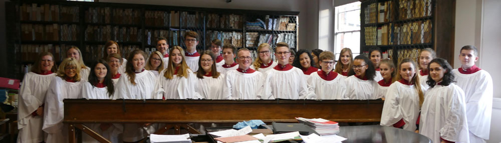 Chamber Choir sing Evensong at Hereford Cathedral, 12th October 2016